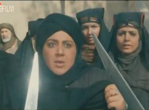 شهره لرستانی در نقش زنان قبیله حمدان سنگ زنندگان به عمر سعد با زنان عرب