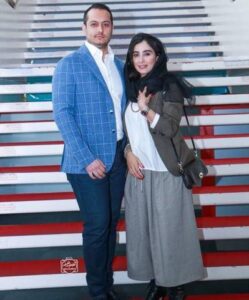 آناهیتا افشار در کنار همسرش
