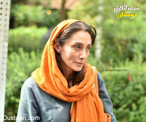 عکس های بدون آرایش هدیه تهرانی با شال نارنجی