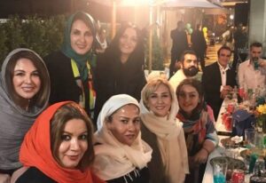 مرجانه گلچین و شهره سلطانی در جشن تولد 55 سالگی فاطمه گودرزی