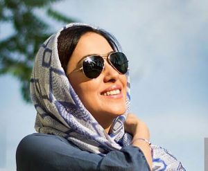 بهاره کیان افشار از بازیگران زن ایرانی با عینک دودی