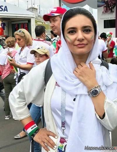 عکس لیندا کیانی در روسیه با لباس سفید