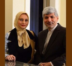 مریم کاویانی در کنار همسرش رامین مهمانپرست
