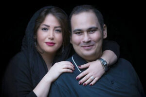 رضا داوودنژاد و همسرش