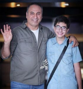 عکس حمید فرخ نژاد و پسرش