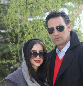 الناز حبیبی و همسرش
