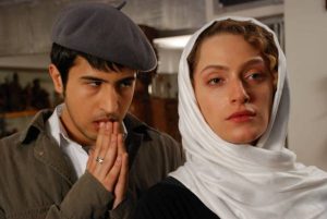 مهرداد صدیقیان و نگین معتضدی در فیلم سپید و سیاه