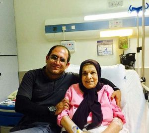 صدیقه کیانفر در بیمارستان