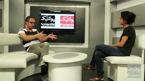 گلشیفته فراهانی و کامبیز حسینی در برنامه پولتیک