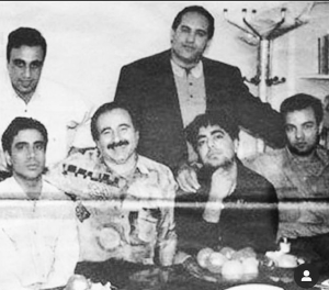 عکس قدیمی سعید آقاخانی در کنار دوستان بازیگرش
