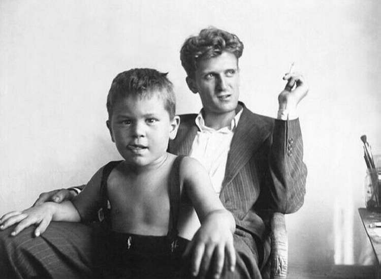 رابرت دنیرو در کنار پدرش