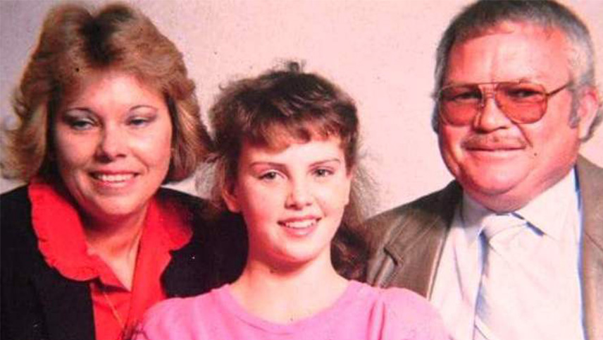 شارلیز ترون و پدر و مادرش